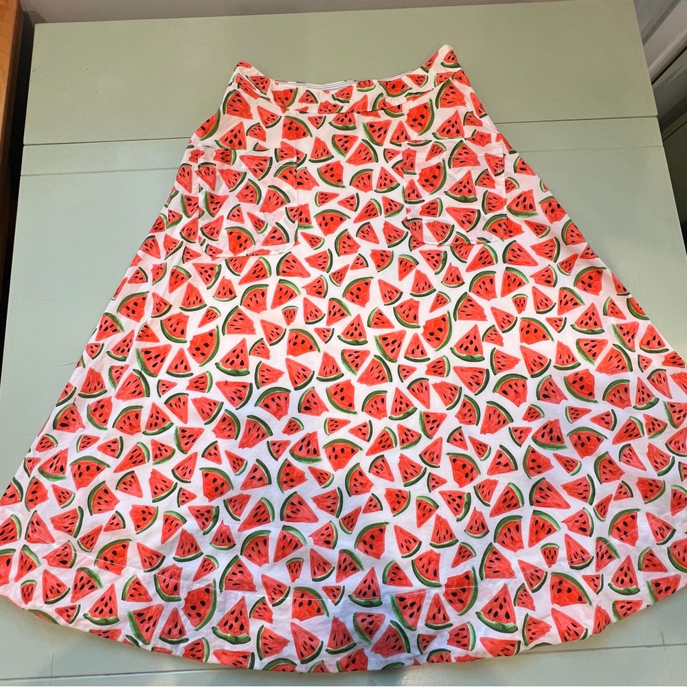 Anthropologie / watermelon A Line skirt